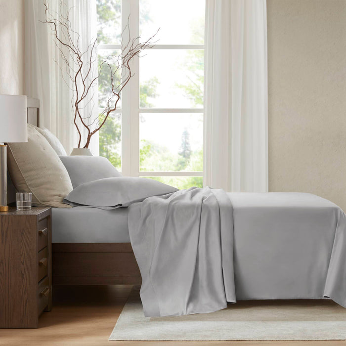 California King Sateen Sheet Set - Gray - Simple Home Plus