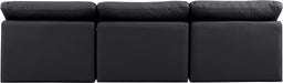 Indulge - Faux Leather 3 Seat Modular Armless Sofa - Simple Home Plus