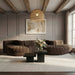Rummi - Rounded Velvet Performance Fabric Upholstered 6 Piece Modular Sectional - Simple Home Plus