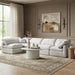 Indulge - Linen 5 Piece Modular Sectional - White - Simple Home Plus