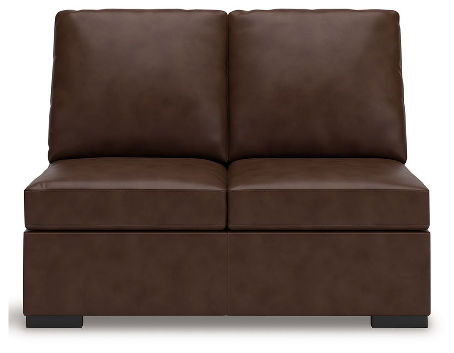 McDowlan - Armless Loveseat - Coffee - Simple Home Plus