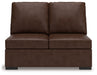 McDowlan - Armless Loveseat - Coffee - Simple Home Plus