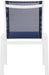 Nizuc - Outdoor Patio Dining Chair With White Frame (Set of 2) - Simple Home Plus