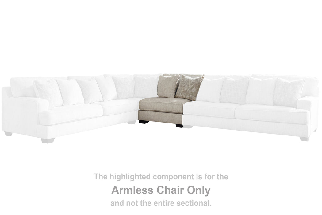 Rawcliffe - Armless Chair - Parchment - Simple Home Plus