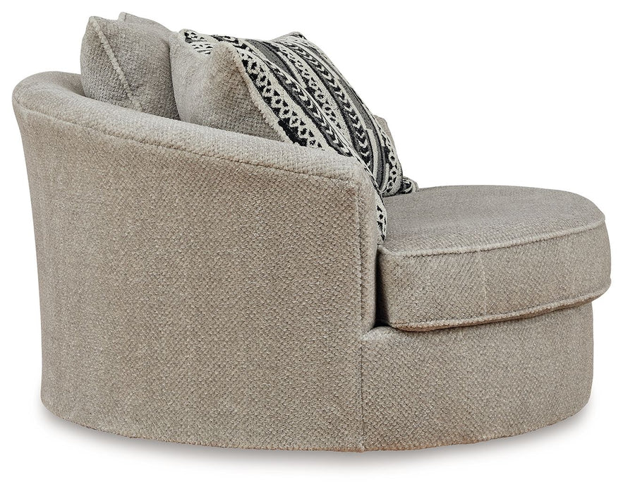 Calnita - Sisal - Oversized Swivel Accent Chair - Simple Home Plus