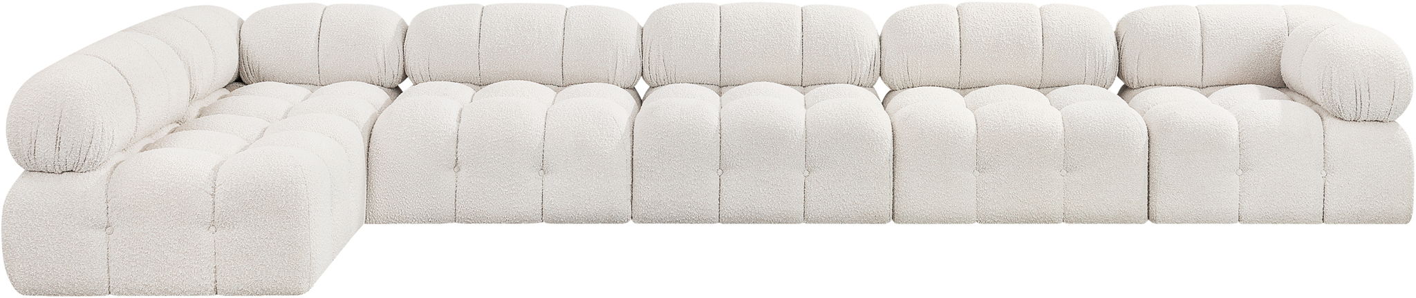 Ames - 6 Piece Modular L-Shaped Sectional - Simple Home Plus