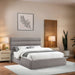 Adam - Linen Fabric Bed With 52" Headboard - Simple Home Plus