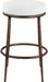 Ferro - Performance Fabric Upholstered Backless Bar Stool - Antique Bronze - Simple Home Plus