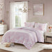 Oliena - Floral Paisley Twin Duvet Cover Set - Pink - Simple Home Plus
