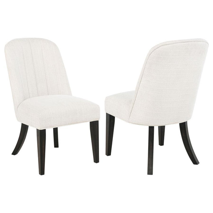 Leandro - Upholstered Dining Side Chair (Set of 2) - Cream - Simple Home Plus
