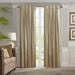 Avignon - Pleat Curtain Panel With Tieback Single - Champagne - Simple Home Plus