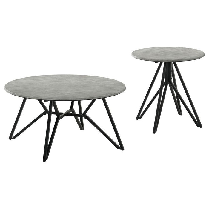 Hadi - Round Smarttop Coffee Table Set - Simple Home Plus