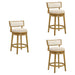 Noely - Modern Farmhouse Swivel Wood Counter Height Kitchen Bar Stool - Simple Home Plus