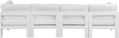 Nizuc - Outdoor Patio 4 Seat Modular Sofa With White Frame - Simple Home Plus