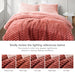 Avril - Twin/Twin Long Fluffy Ribbed Plush Comforter Set - Blush Ombre - Simple Home Plus