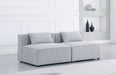 Cube - Linen Modular 2 Seat Armless Sofa - Simple Home Plus