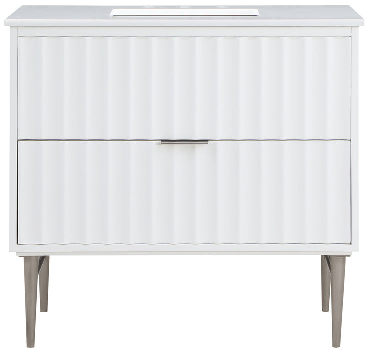 Modernist - Bathroom Vanity With Chrome Legs - Simple Home Plus