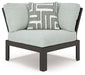 Beachloft - Corner With Cushion - Black / Gray - Simple Home Plus