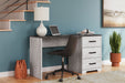 Shawburn - White / Dark Charcoal Gray - Home Office Desk - Simple Home Plus