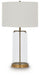 Gizeh - Glass Table Lamp - Clear / Gold Finish - Simple Home Plus