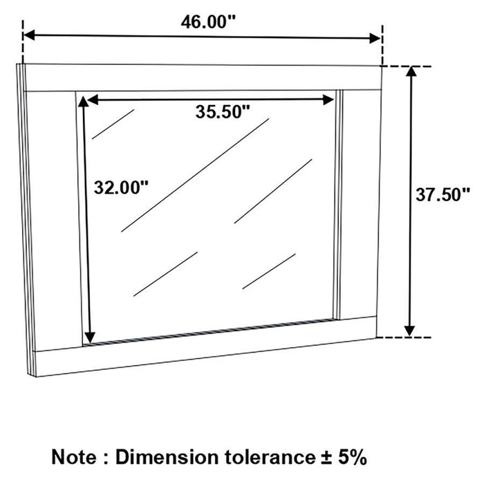 Felicity - Dresser Mirror - White High Gloss - Simple Home Plus
