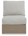 Kimpton Isle - Armless Chair With Cushion - Brown / Beige - Simple Home Plus