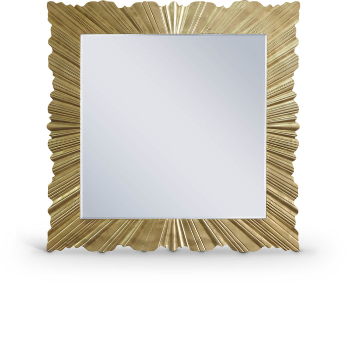 Golda - Leaf Mirror - Gold - Simple Home Plus