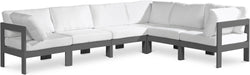 Nizuc - Outdoor Patio 6 Piece Modular Sectional With Gray Frame - Simple Home Plus
