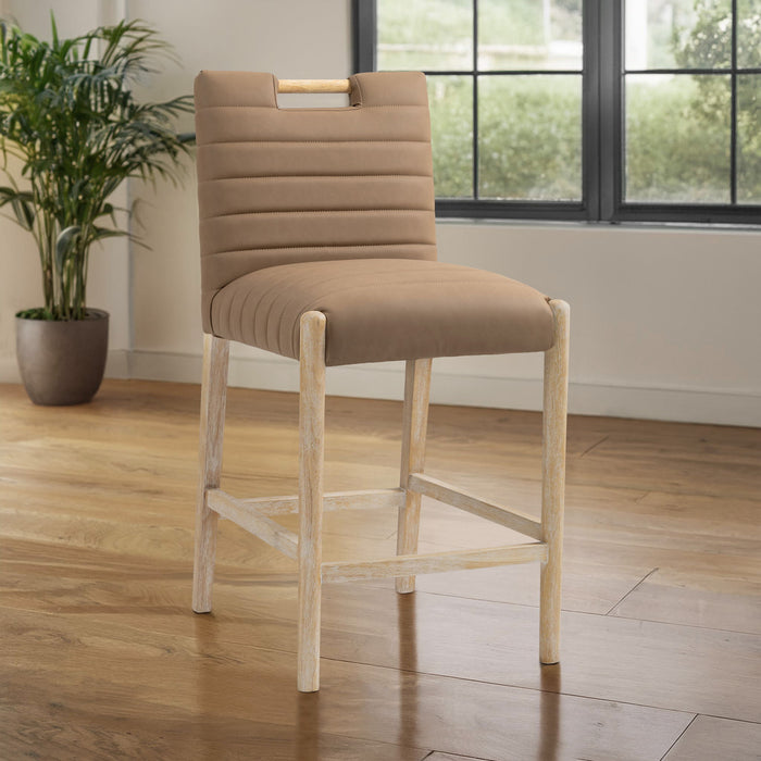 Aimee - Counter Stool - Light Brown Legs - Simple Home Plus
