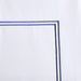 500 Thread Count Luxury - Full Sateen Embroidered Comforter Set - White / Navy - Simple Home Plus