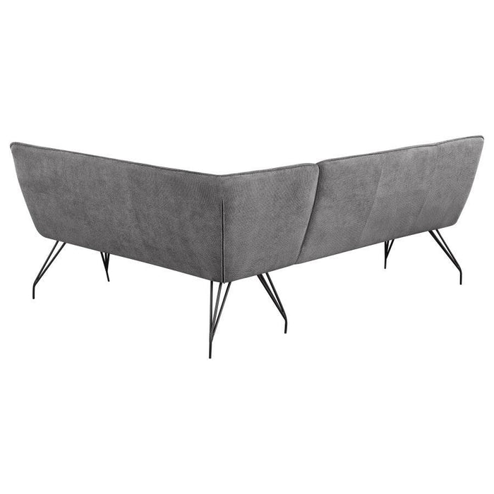 Dodson - Fabric Upholstered L-Shaped Nook Dining Bench - Simple Home Plus