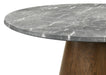 Franklin - 59" Round Dining Table - Gray And Dark Oak - Simple Home Plus