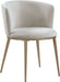 Skylar - Dining Chair with Gold Legs (Set of 2) - Simple Home Plus