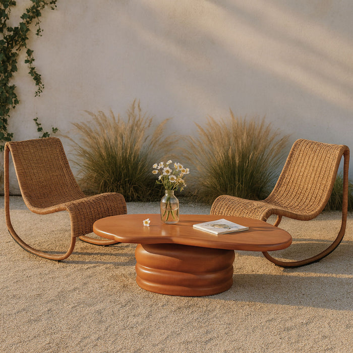 Branna - Concrete Coffee Table - Simple Home Plus