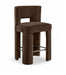 Zuno - Velvet Performance Fabric Upholstered Counter Stool (Set of 2) - Simple Home Plus