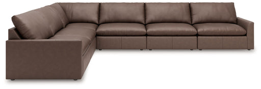 Whitehaven - 6-Piece Sectional With 3 Armless Chairs - Brown - Simple Home Plus
