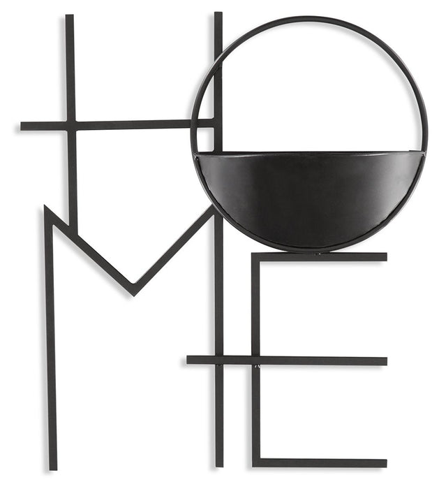 Black Wall Planter