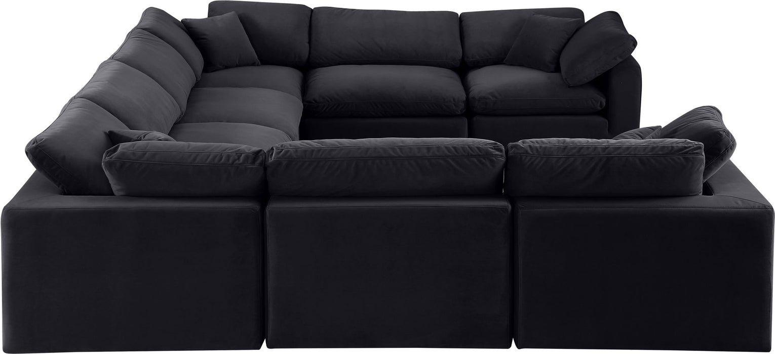 Comfy - 8 Piece Velvet Modular Sectional - Simple Home Plus
