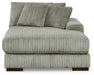 Lindyn - RAF Corner Chaise - Fog - Simple Home Plus