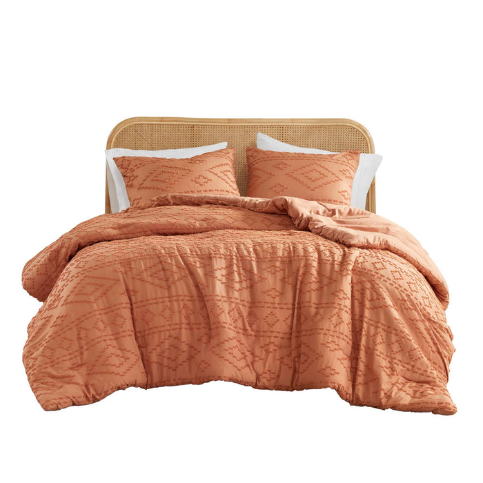 Gigi - Full/Queen Comforter Mini Set - Terracotta - Simple Home Plus