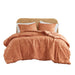 Gigi - Twin/Twin Long Comforter Mini Set - Terracotta - Simple Home Plus
