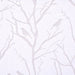 Averil - 63" Grommet Top Sheer Bird On Branches Burnout Window Curtain - White - Simple Home Plus