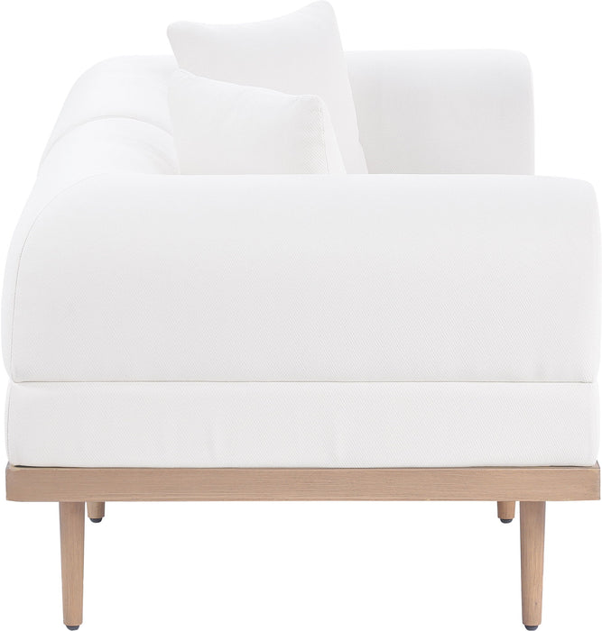 Laguna - 2 Piece Resilient Water Resistant Fabric 71" Upholstered Outdoor Patio Modular Loveseat - Simple Home Plus