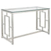 Merced - Glass Top Metal Table - Simple Home Plus