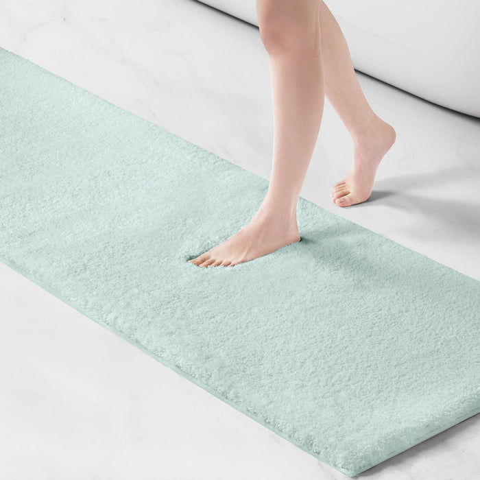 Marshmallow - 24" x 72" Bath Rug - Seafoam - Simple Home Plus