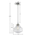 Elm - Single Bell-Shaped Pendant - Smoke Gray - Simple Home Plus
