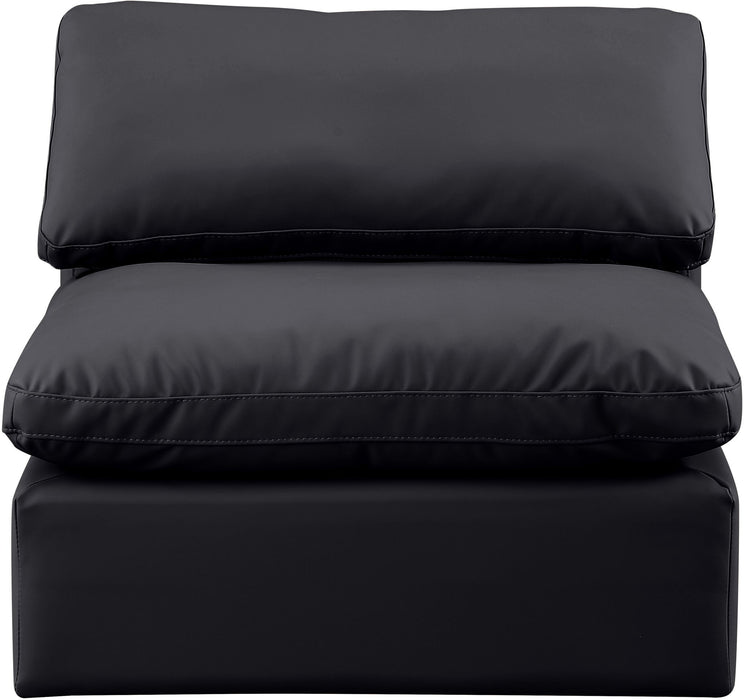 Indulge - Faux Leather Armless Chair - Simple Home Plus