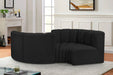 Arc - Boucle Fabric 4 Piece Curved Modular Sofa - Simple Home Plus
