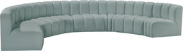 Arc - Faux Leather 8 Piece U-Shaped Modular Sofa - Simple Home Plus