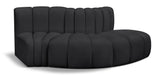 Arc - Faux Leather 3 Piece Modular Sofa - Simple Home Plus